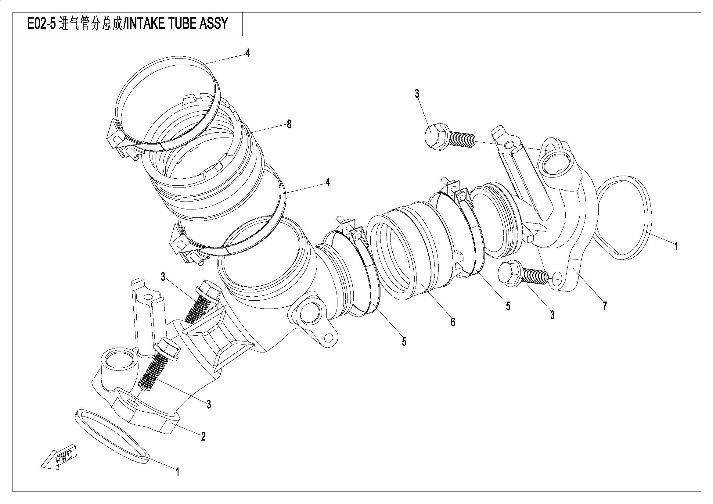 INTAKE MANIFOLD ASSY. CFMOTO