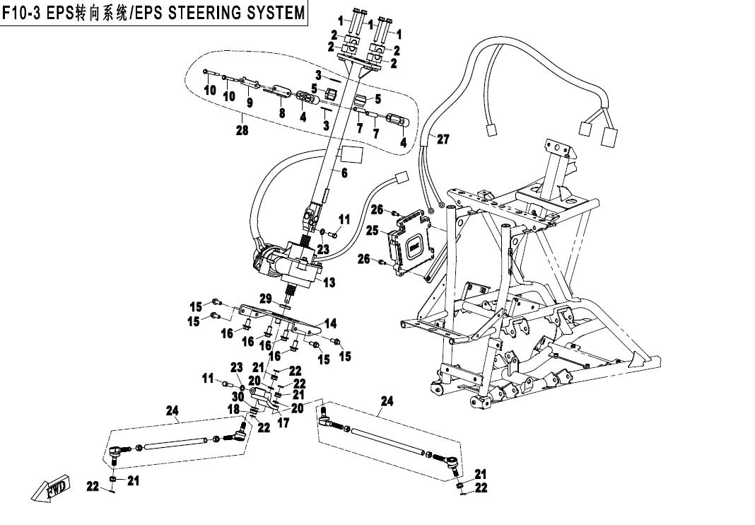 EPS STEERING SYSTEM CFMOTO